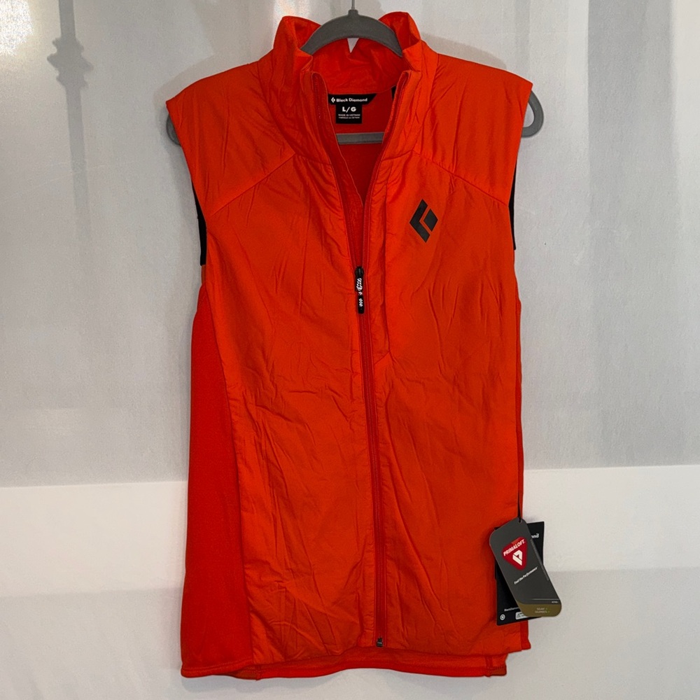 Black Diamond First Light Hybrid Vest Men’s Large Octane Orange NWT